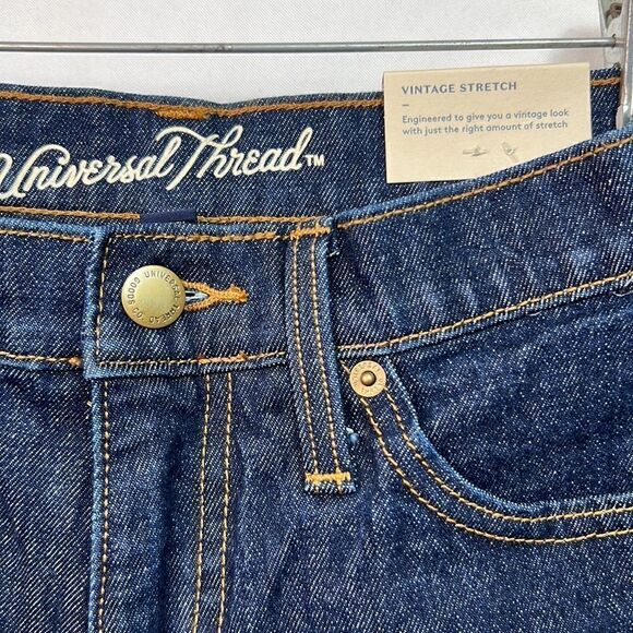 Universal Thread Vintage Straight stretch dark wash blue jeans size 2 NWT - Picture 7 of 12